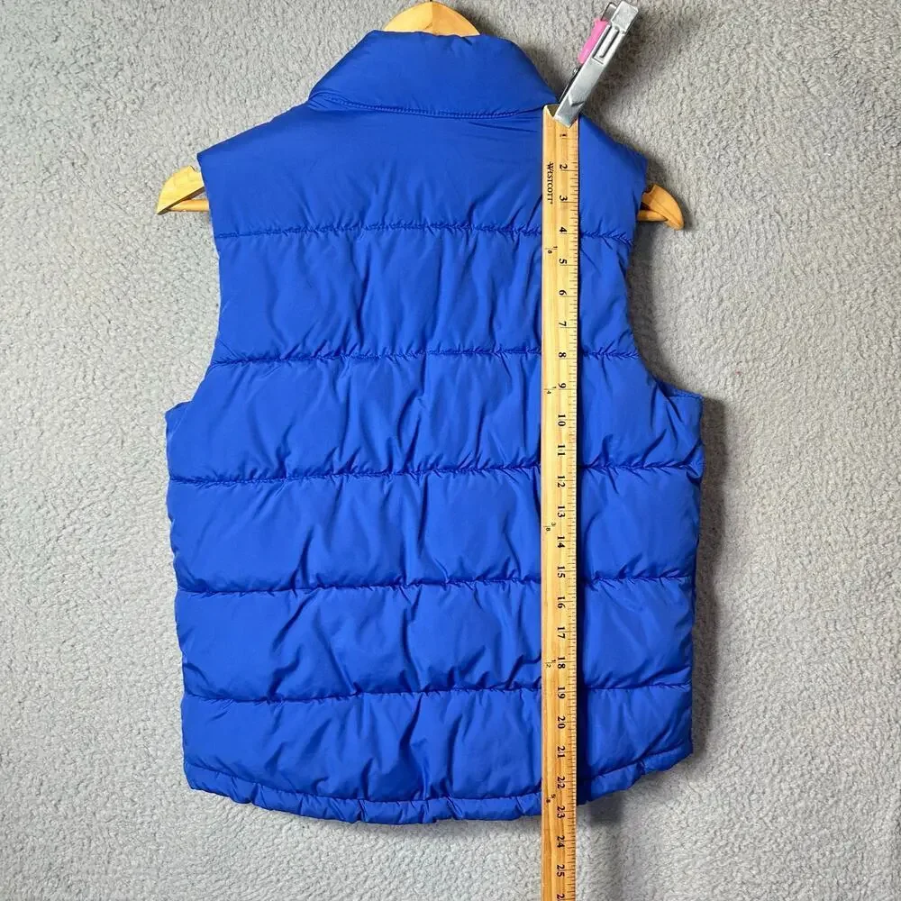 GapKids Vest Kids L 10 Blue Sleeveless Button Closure Puffer Zip Snap‎ Vest